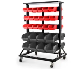 Parts Bin Rack Storage System Double-Sided Baumr-Ag