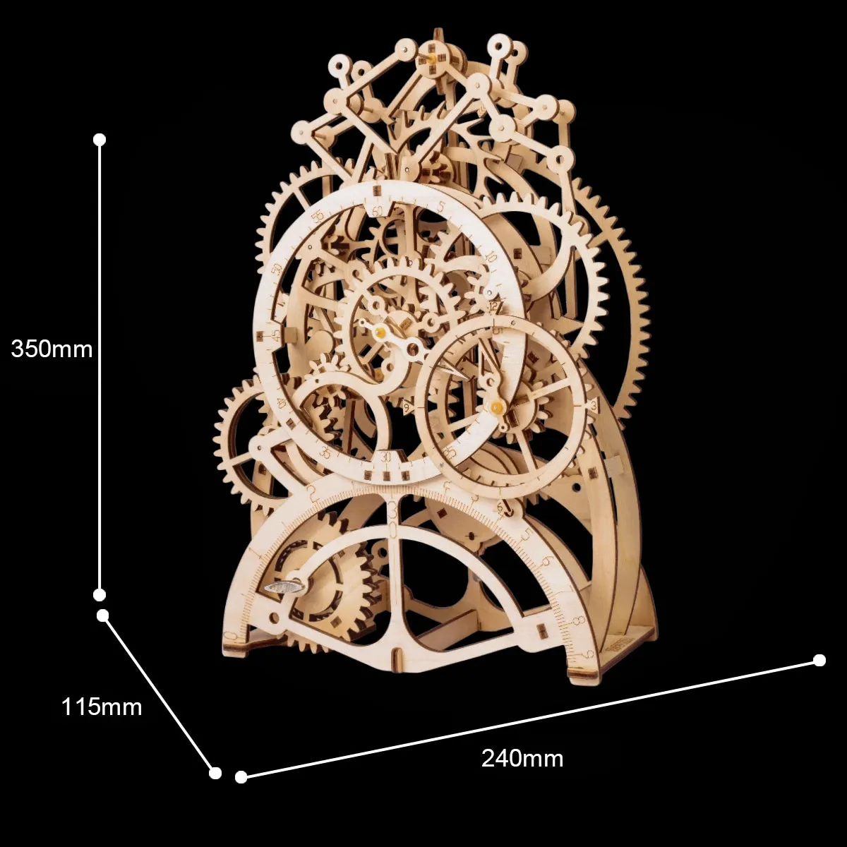 Pendulum Clock Wooden Mechanical Puzzle