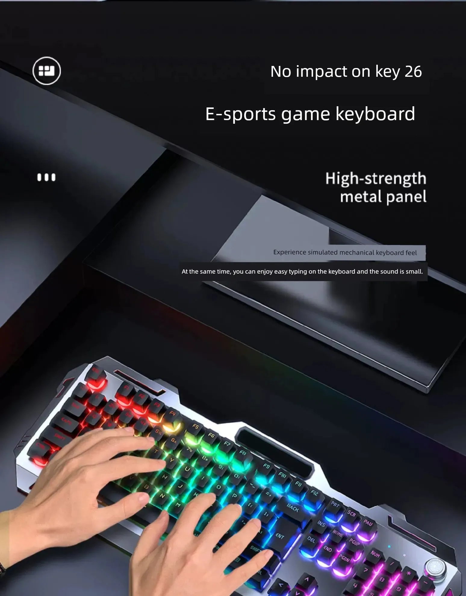 Pioneer Real Mechanical Feeling Wireless Keyboard and Mouse