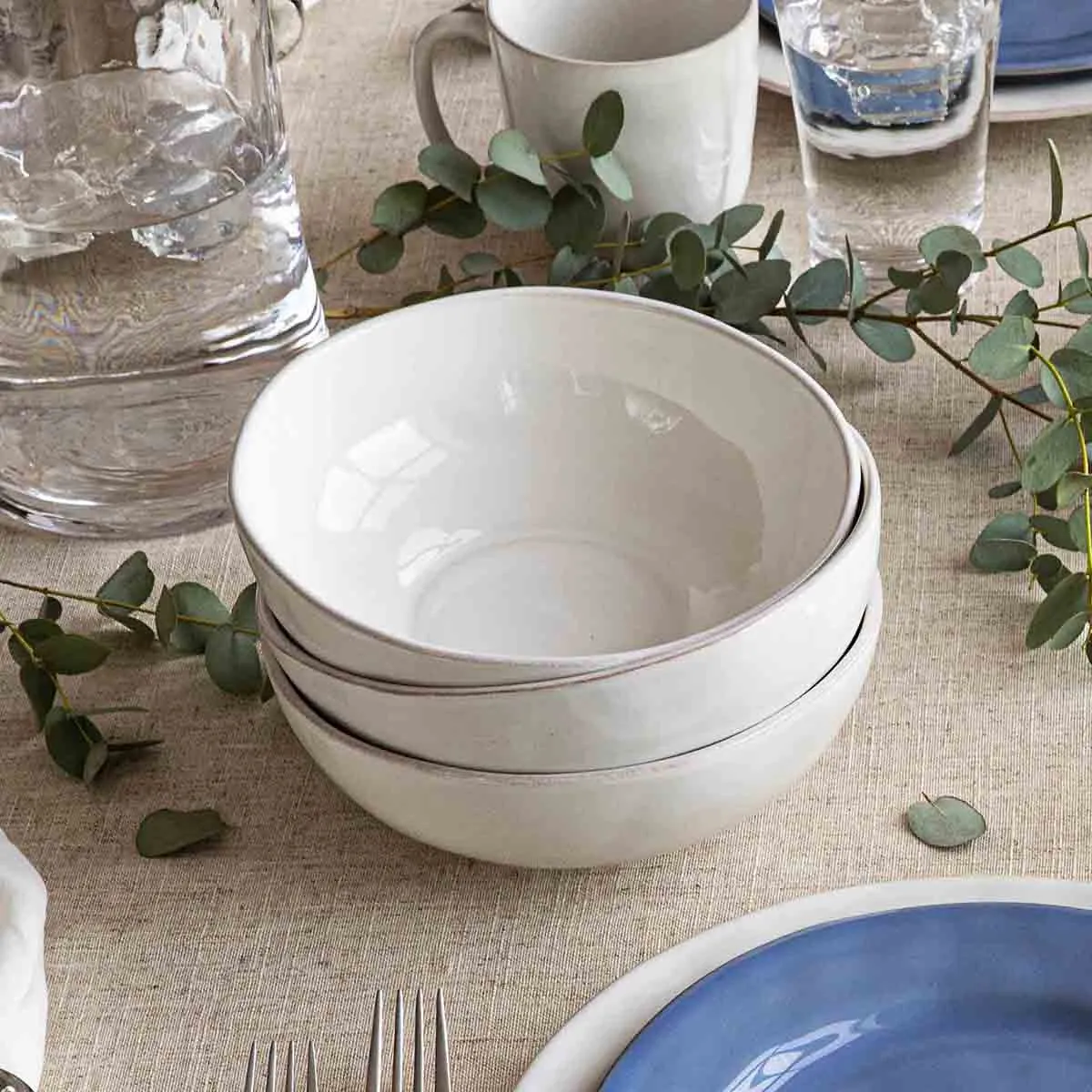 Puro Coupe 5pc Place Setting - Whitewash