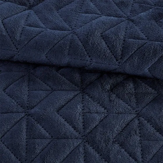 Quilted Plush Heated Blanket