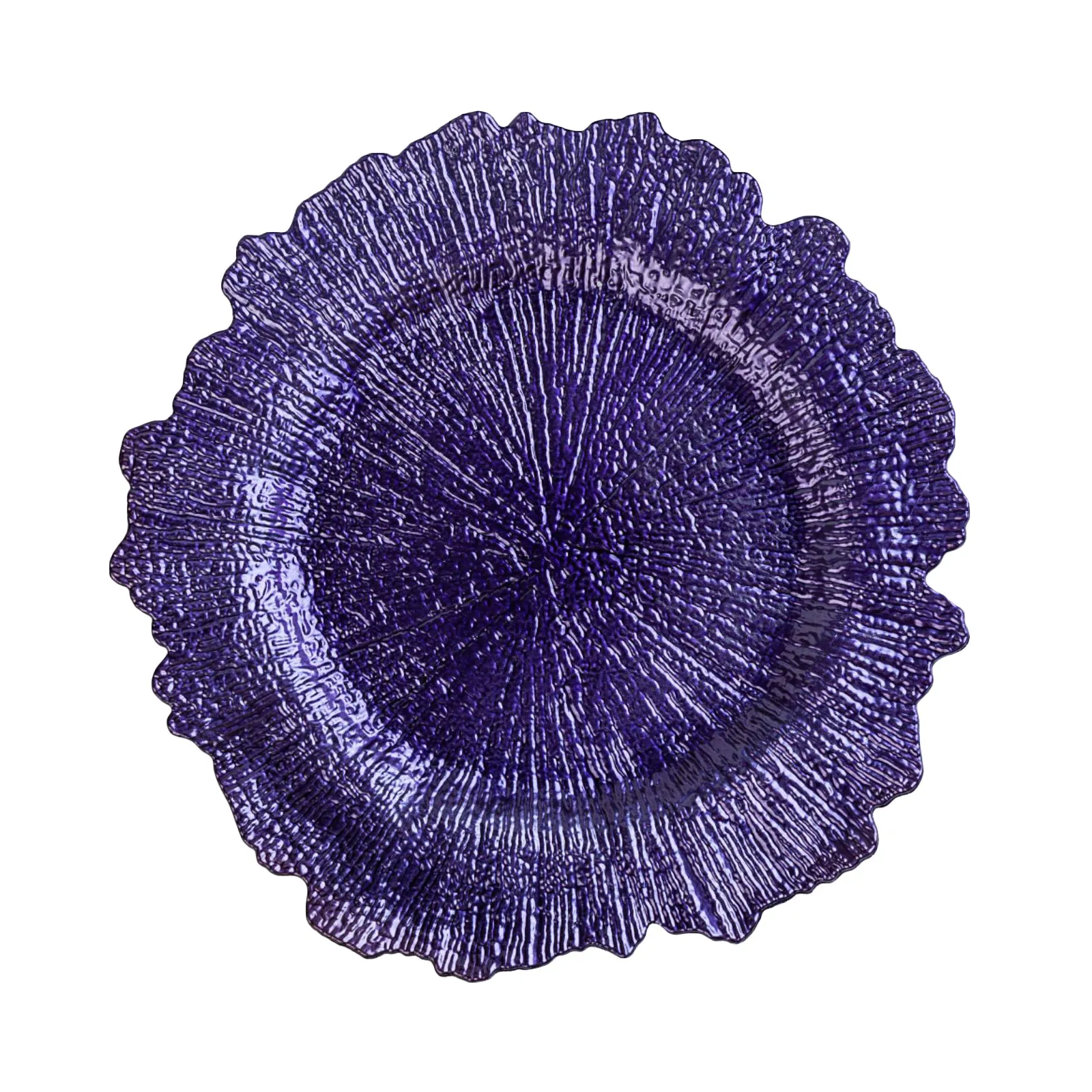 Reef Acrylic Charger Plate - Purple