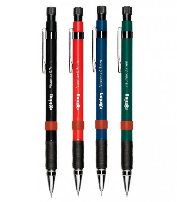 Rotring Visumax Mechanical Pencil 0.7 mm Green with 24 HB Leads Blister Pack