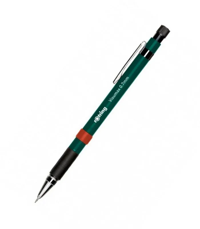 Rotring Visumax Mechanical Pencil 0.7 mm Green with 24 HB Leads Blister Pack