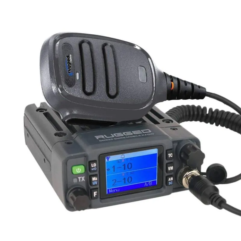 Rugged Radios Radio Kit Lite - GMR25 Waterproof GMRS Band Mobile Radio with Stealth Antenna