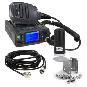 Rugged Radios Radio Kit Lite - GMR25 Waterproof GMRS Band Mobile Radio with Stealth Antenna