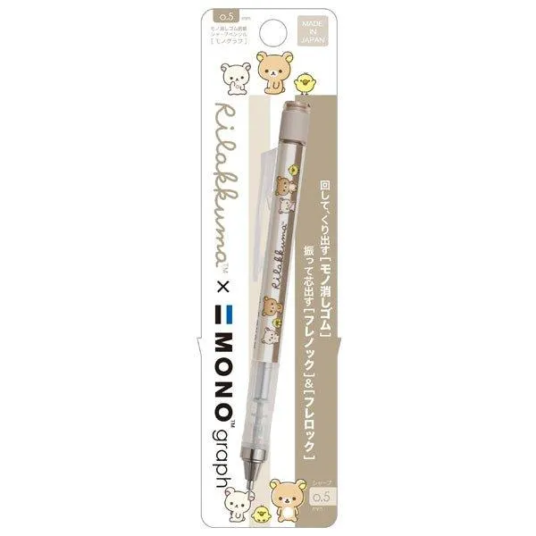 SAN-X x tombow mono 0.5mm Lara Bear Mechanical Pencil Corner Biomechanical Pencil Shake Pencil