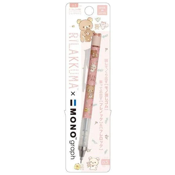 SAN-X x tombow mono 0.5mm Lara Bear Mechanical Pencil Corner Biomechanical Pencil Shake Pencil