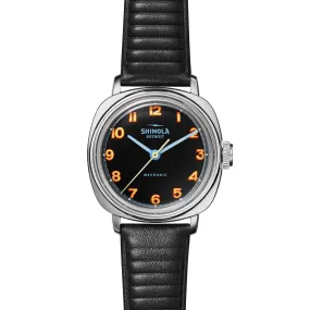 Shinola The Mechanic 39mm Black Mechanical Watch