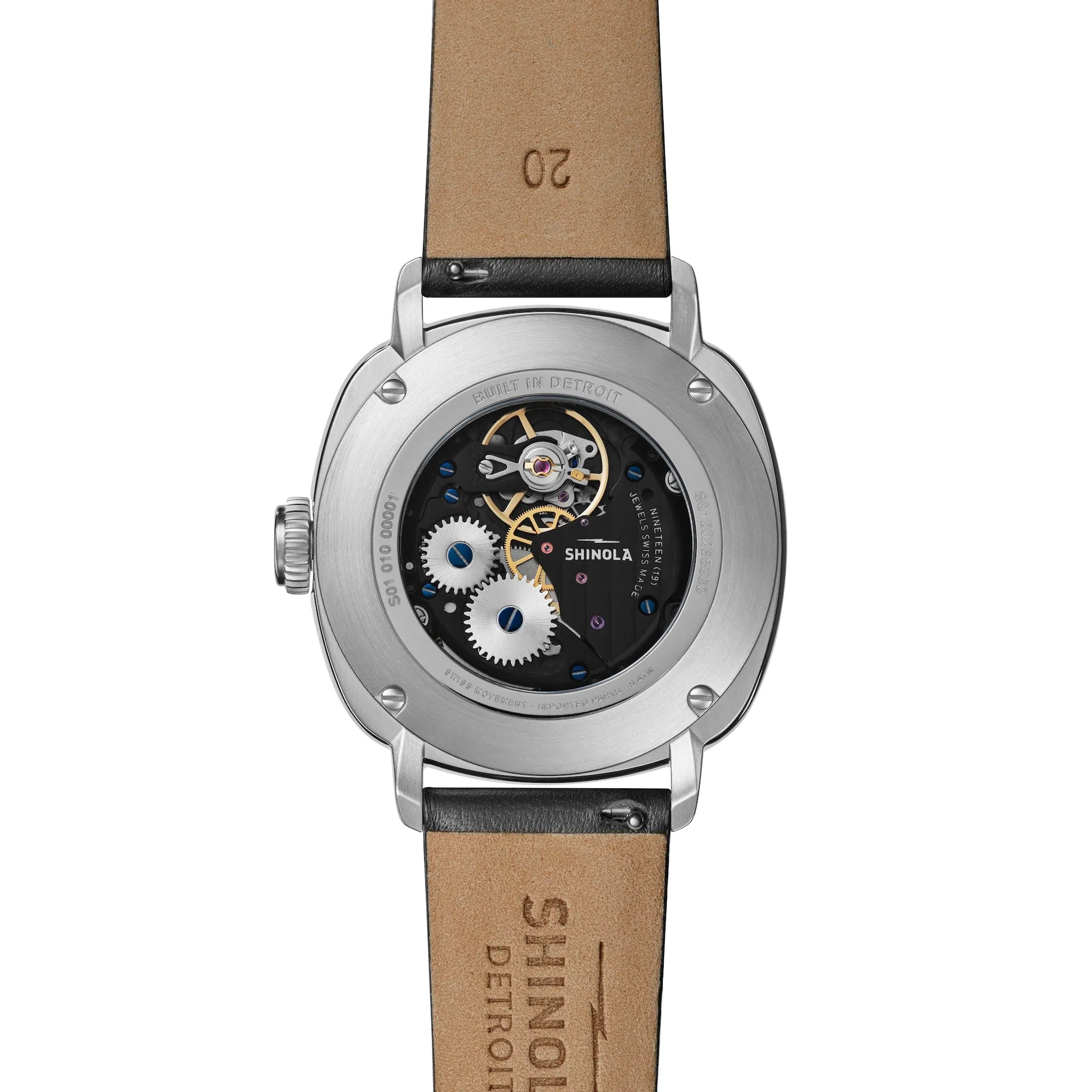 Shinola The Mechanic 39mm Black Mechanical Watch