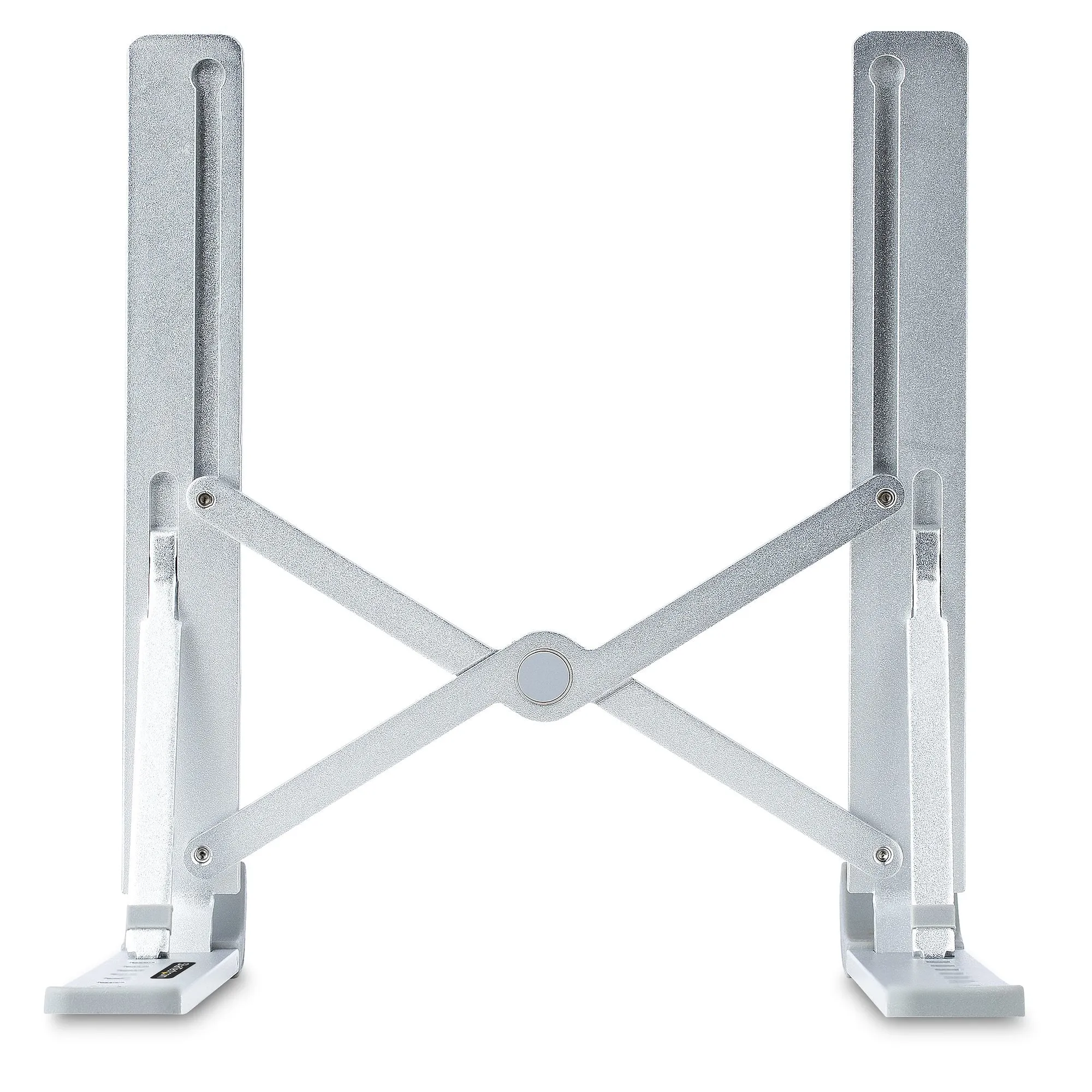 Startech.Com Foldable Laptop Riser Stand, Portable Height Adjustable Ergonomic Laptop Stand, Ventilated Aluminum Frame S