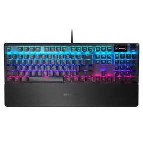 SteelSeries 64532 Apex 5 US Hybrid Mechanical Gaming Keyboard with OLED Smart Display Blue Swith Gaming Keyboard