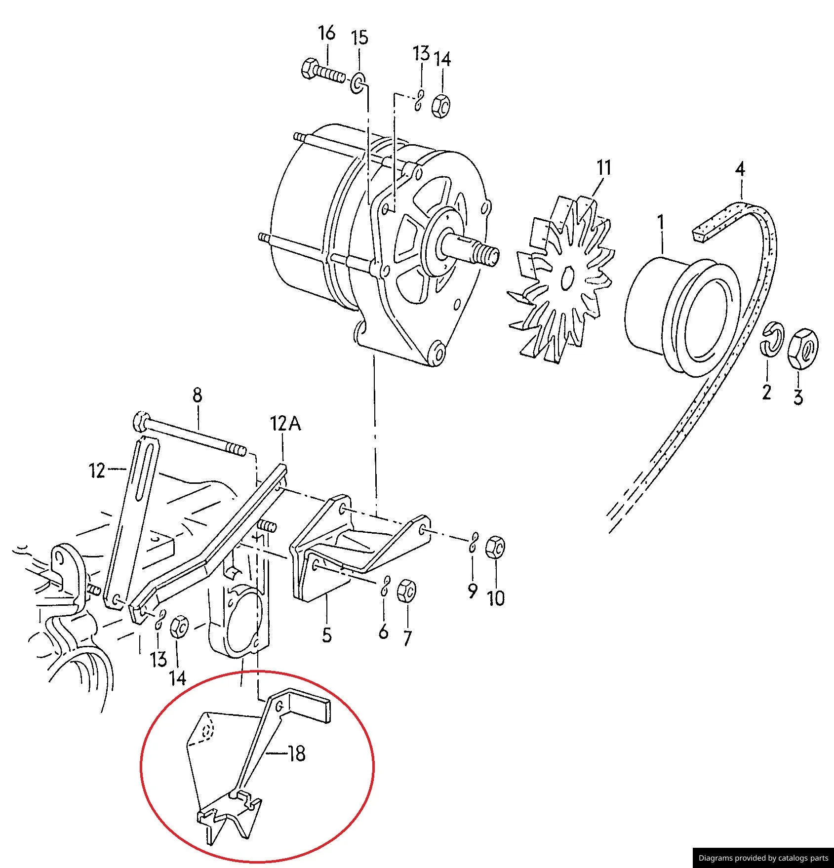 Stone Deflector for V-Belt