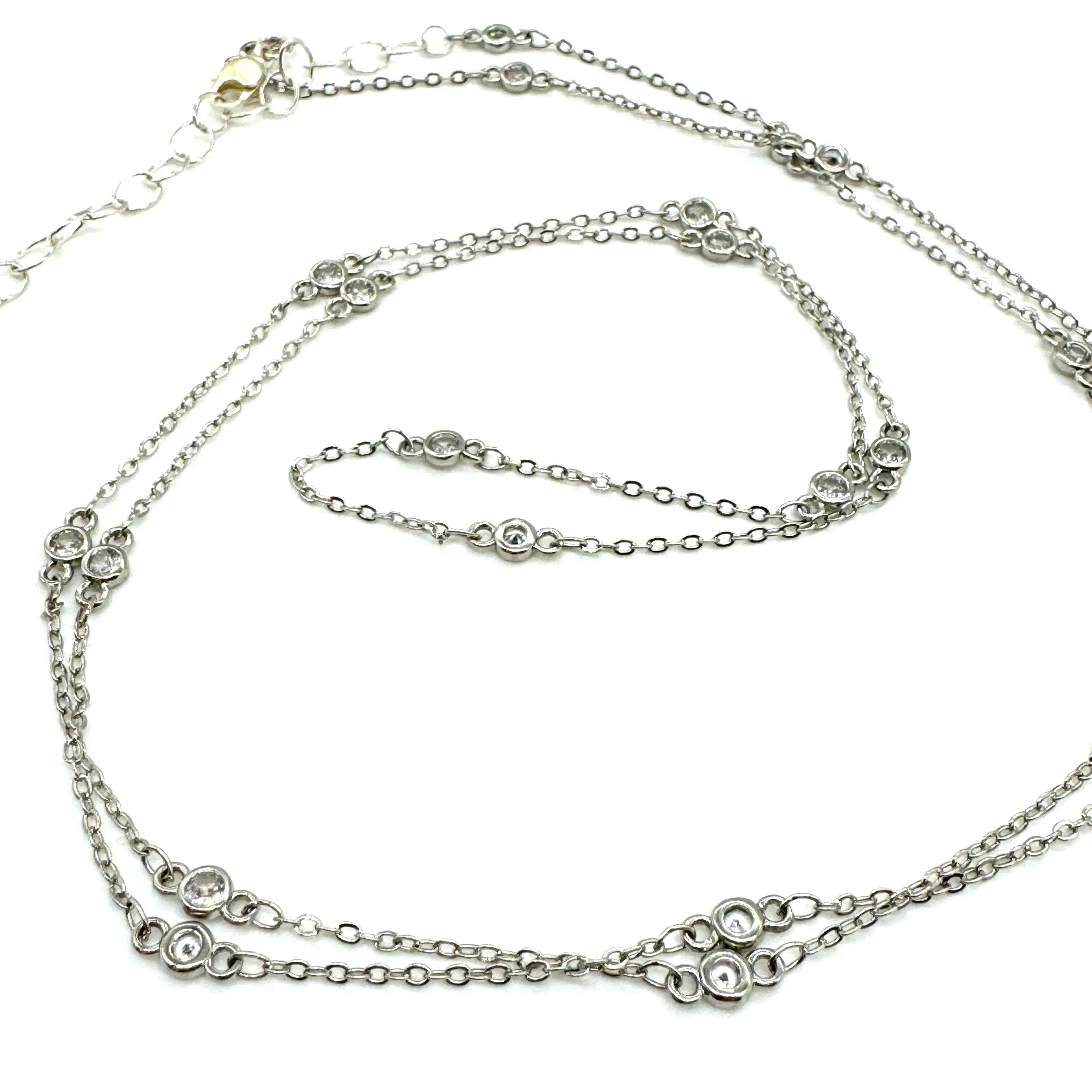 Sweet Petite Sparkle Channel Necklace - 2 lengths  - PREORDER