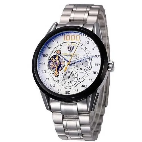 Tevise 8378 Automatic Mechanical Men Watch Count-downn Stainless Steel Wristwatch