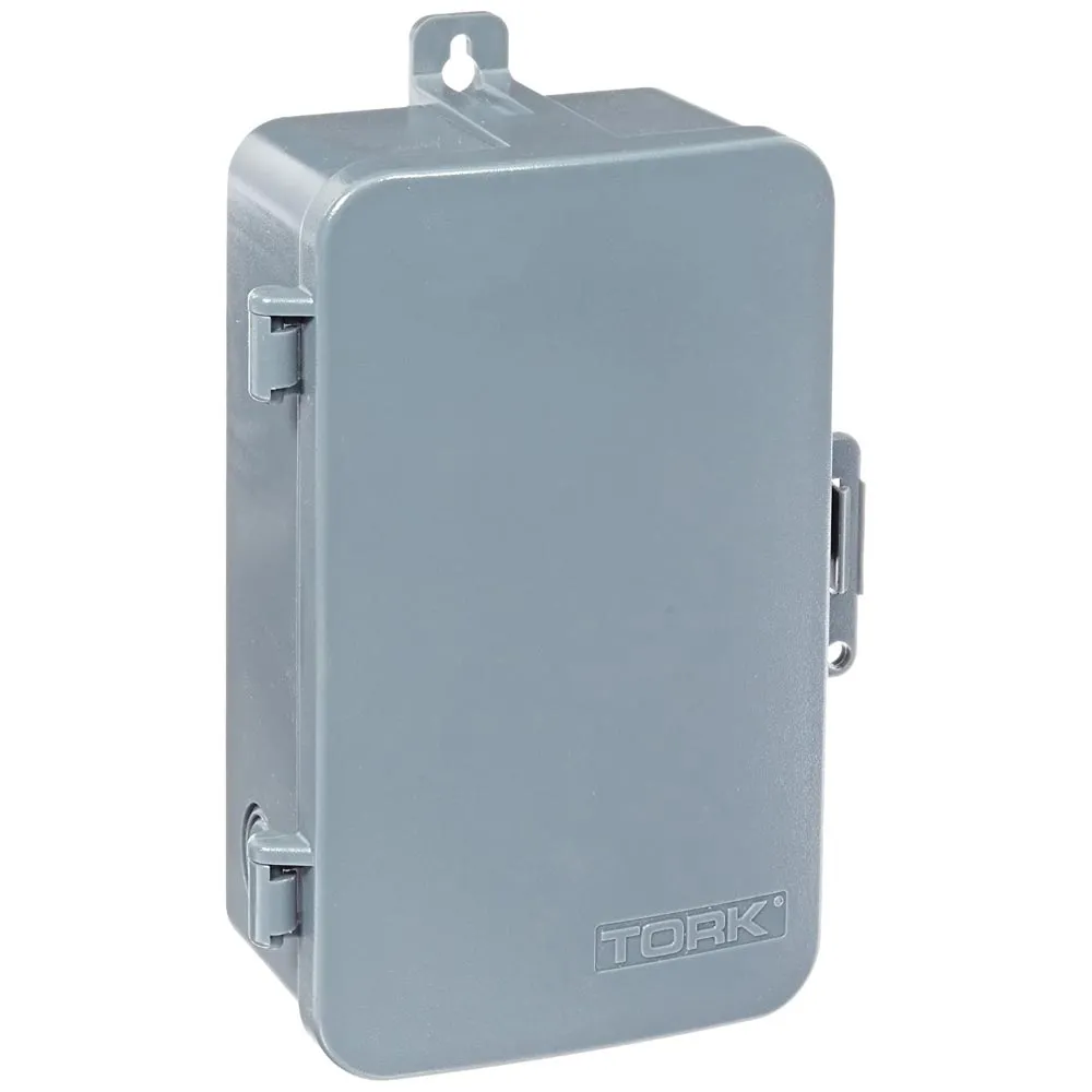 Tork 40-Amp 24-Hour Mechanical Time Switch 120-277V DPDT Indoor/Outdoor Plastic Enclosure