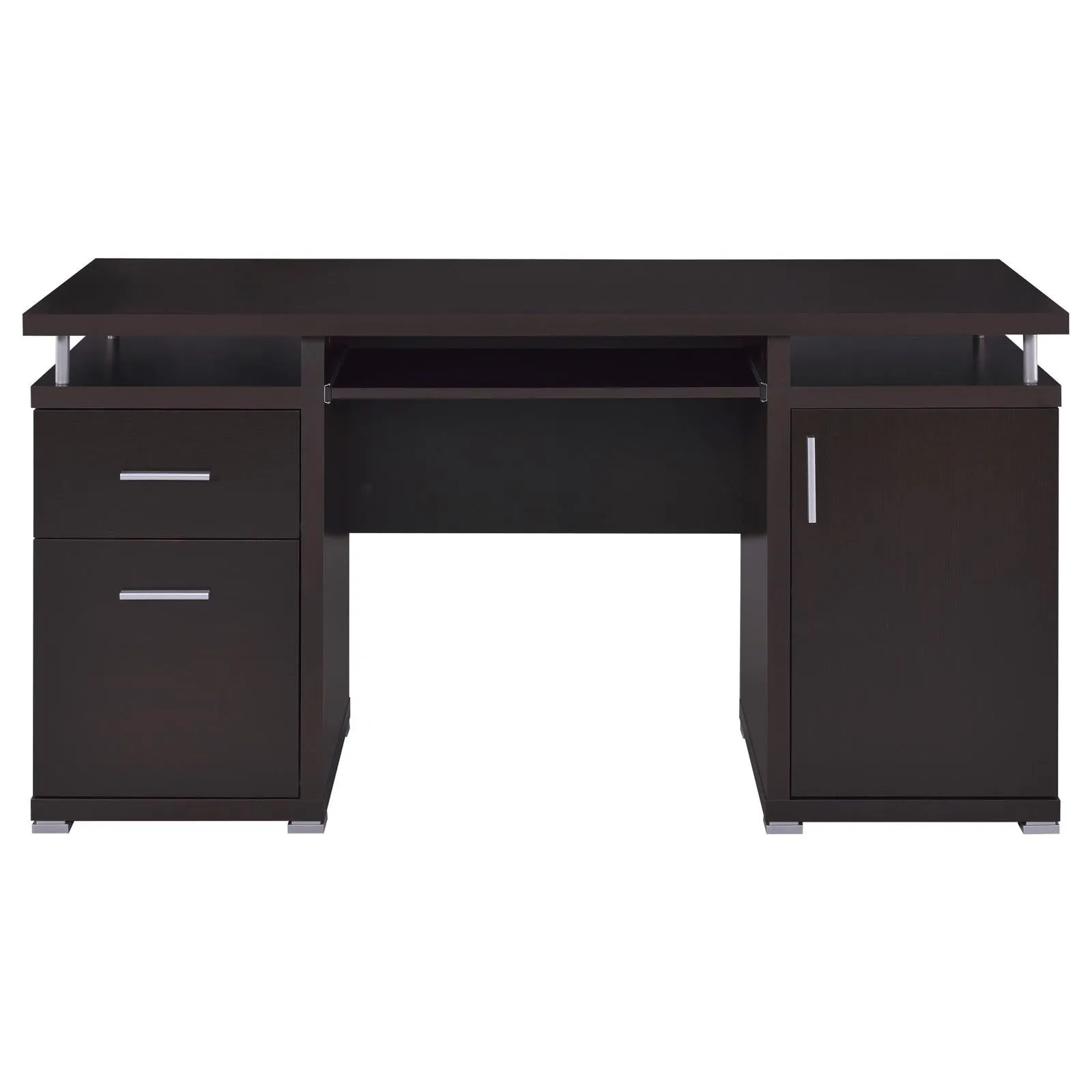 Tracy Cappuccino 2-Drawer Computer Desk