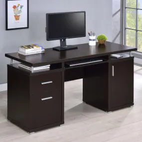 Tracy Cappuccino 2-Drawer Computer Desk