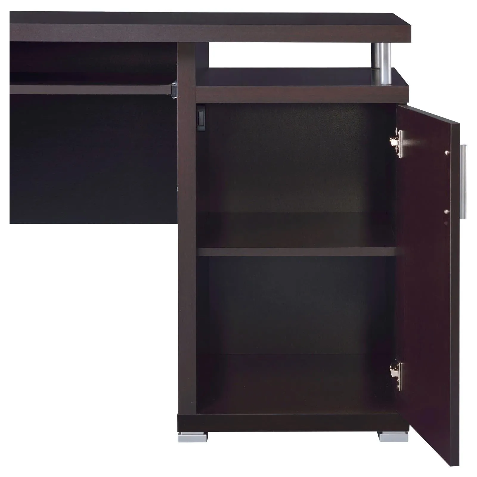 Tracy Cappuccino 2-Drawer Computer Desk