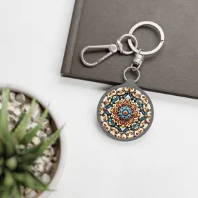 Traditional tile art Keyring Tag