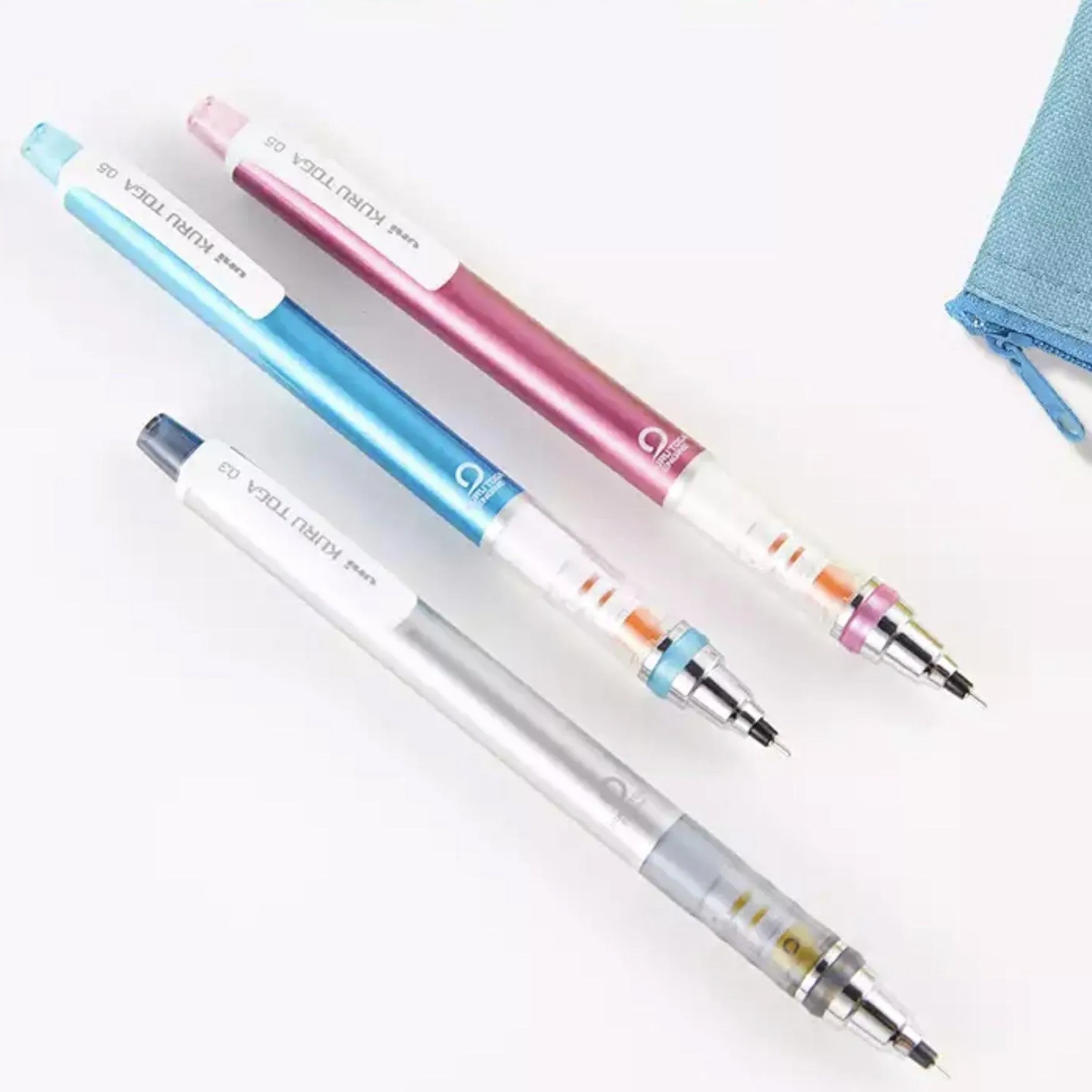 UNI KURU TOGA M7-450 Automatic Pencil Automatic Pen 0.7mm M7-4501P Pink Blue