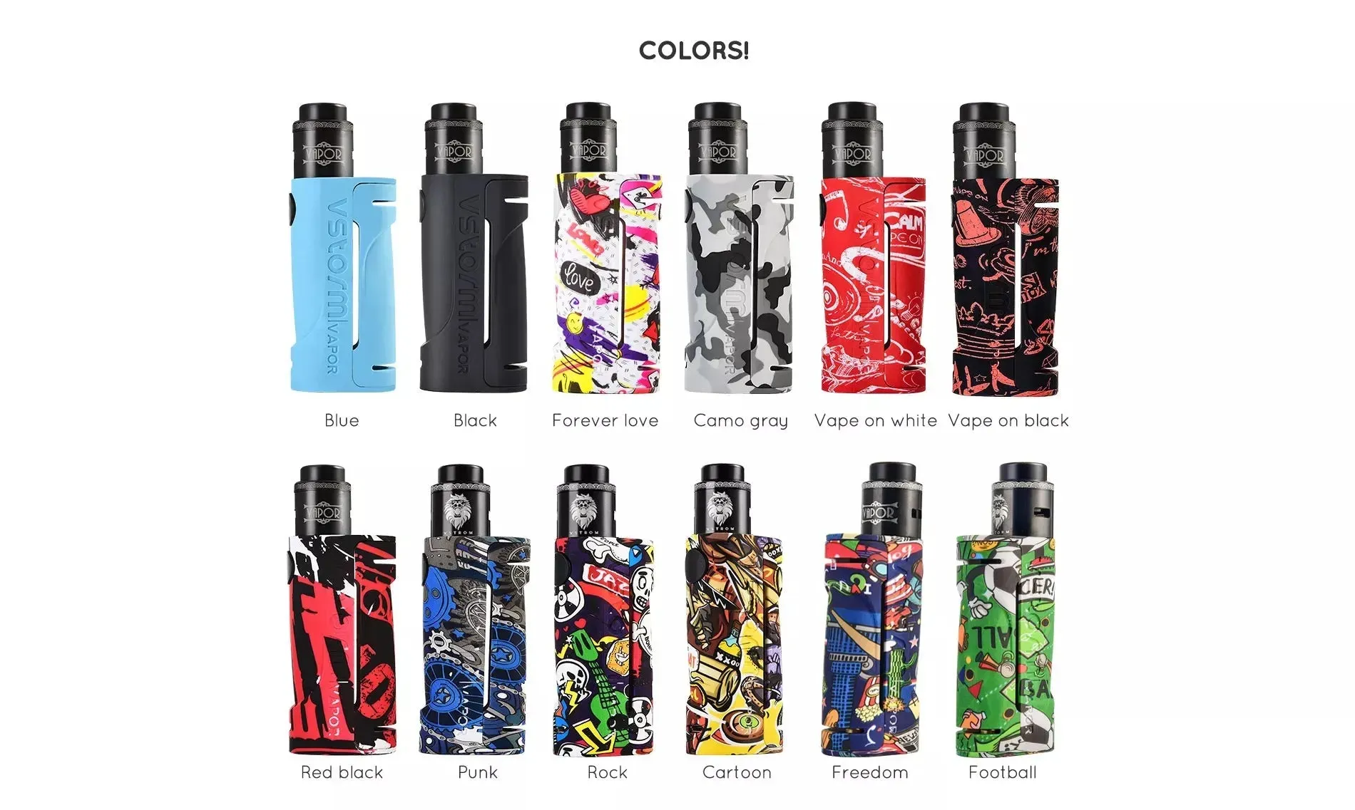 Vapor Storm Eco Lion RDA Vape Kit - 90W 18650 Mech Mod