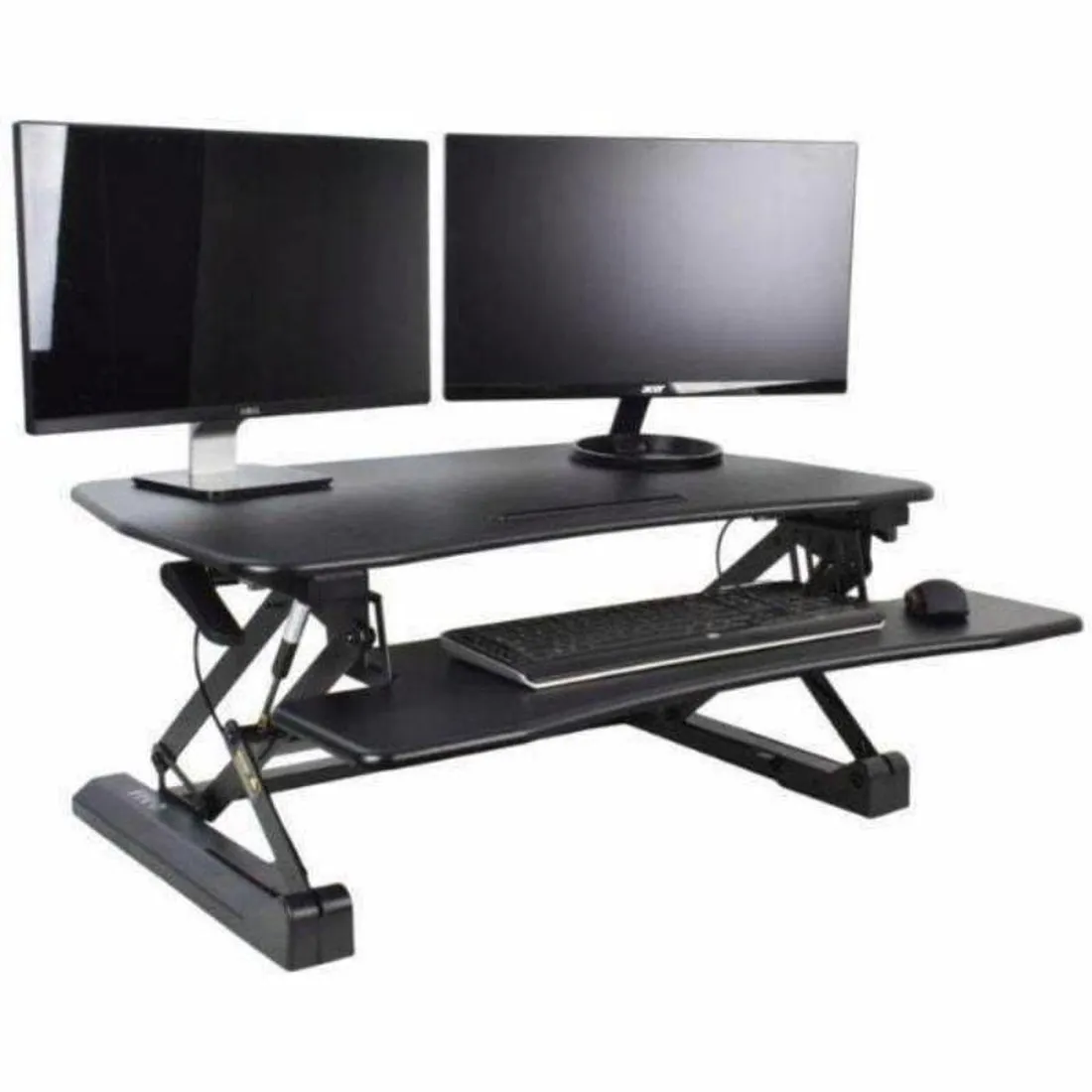 VIVO Black Deluxe Standing Desk Monitor Riser, DESK-V000DB