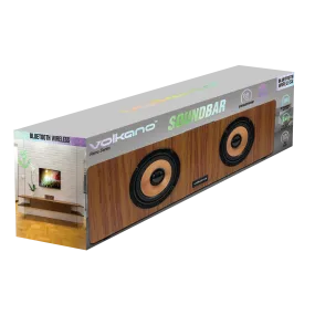 Volkano Retro Wood Grain Soundbar