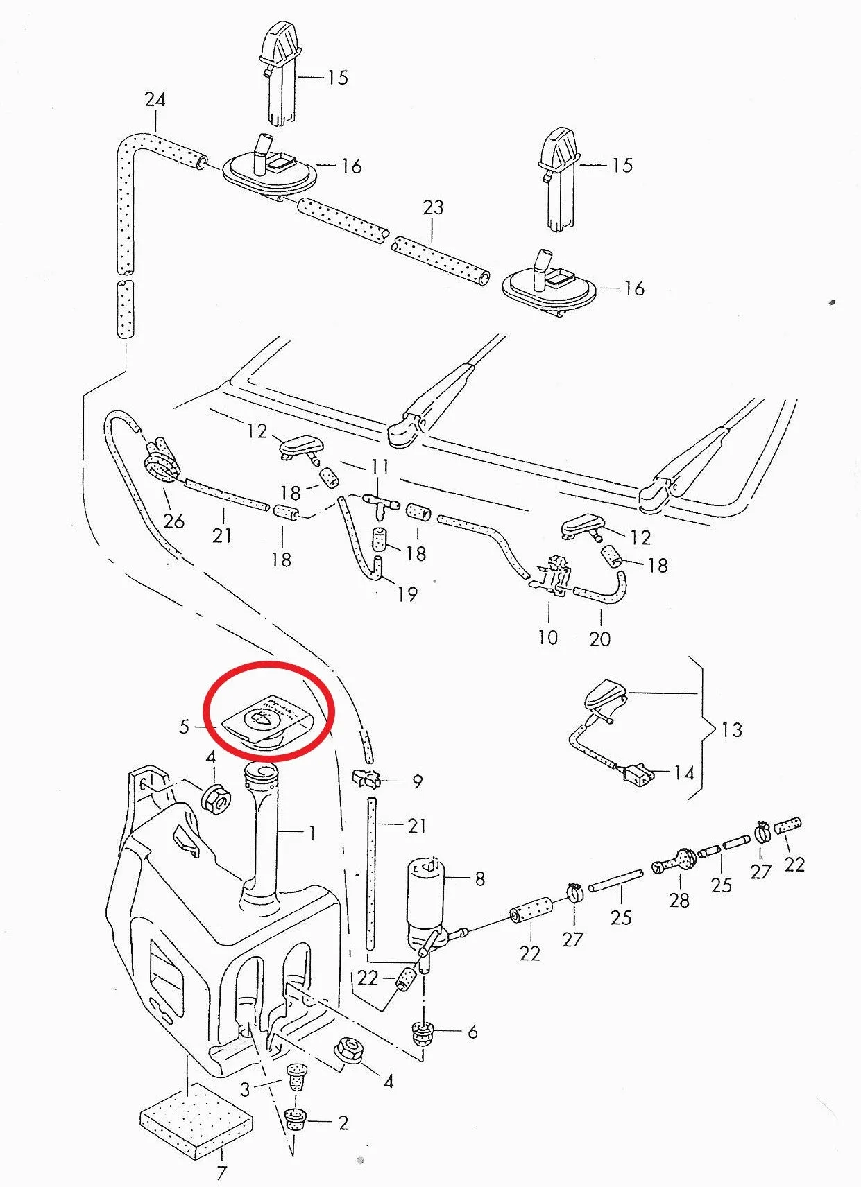 Washer Reservoir Cap