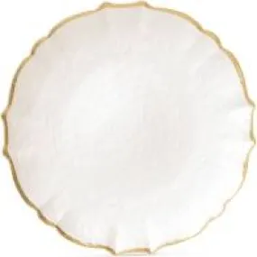 White Baroque Charger