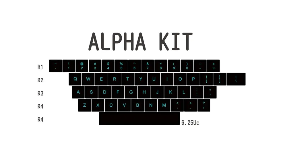 [Wholesale] Domikey SA abs doubleshot keycap Miami Night for mx stem keyboard poker 87 104 BM60 BM65 BM68 gh60 xd64 xd68 xd87 Cyan Magenta