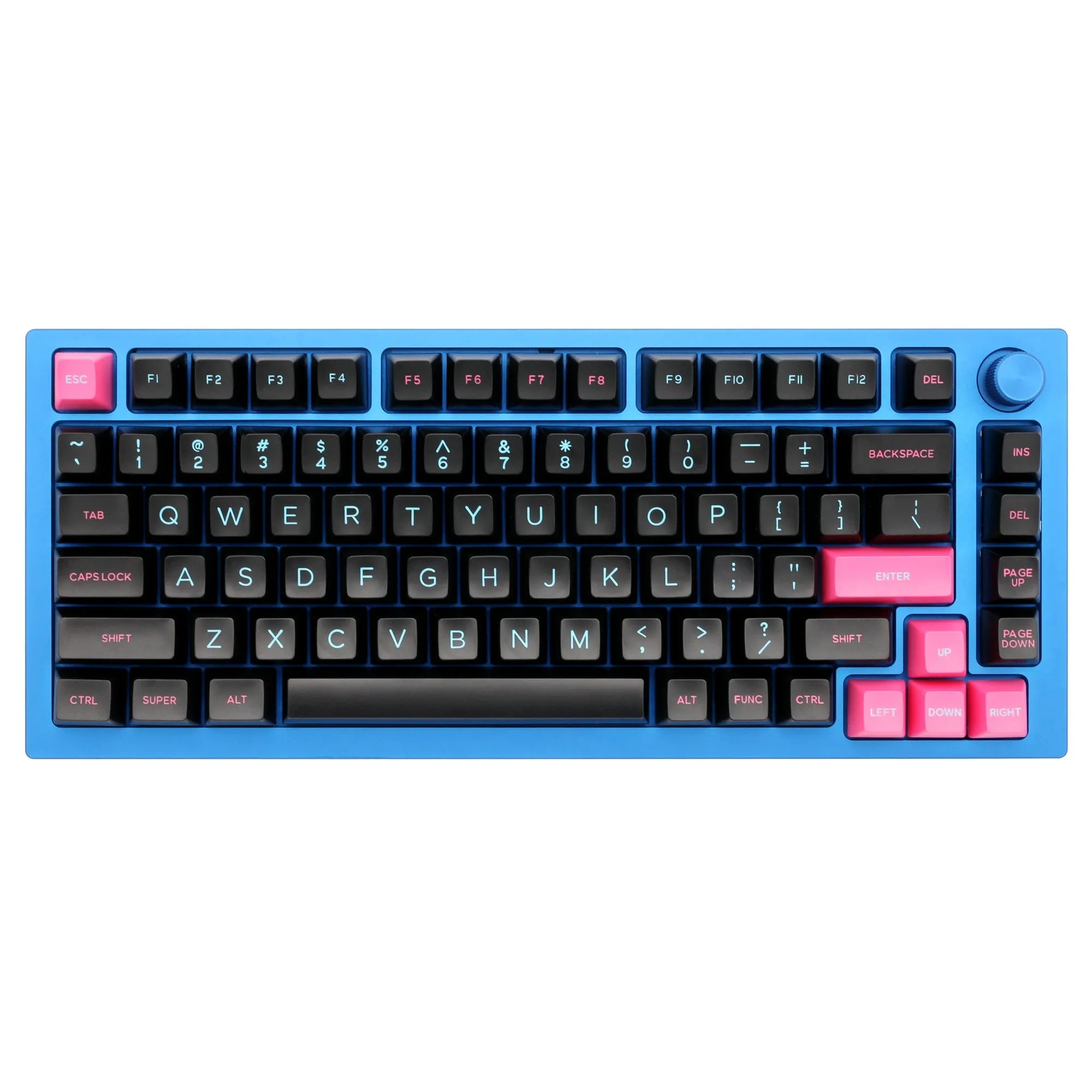 [Wholesale] Domikey SA abs doubleshot keycap Miami Night for mx stem keyboard poker 87 104 BM60 BM65 BM68 gh60 xd64 xd68 xd87 Cyan Magenta