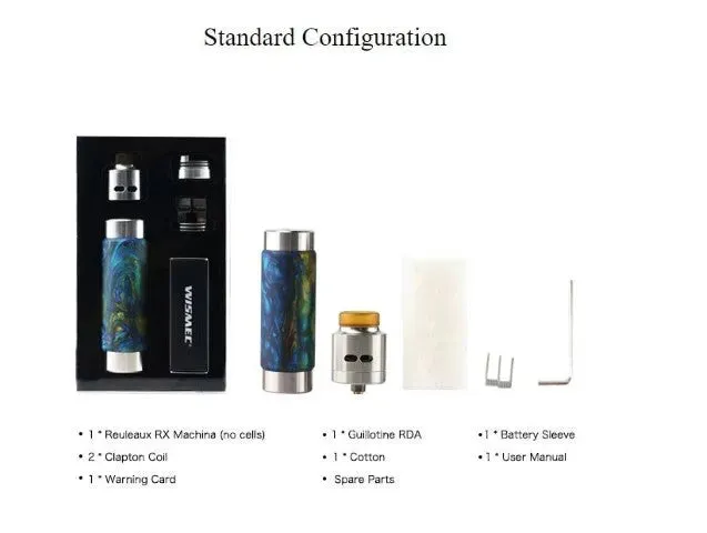 Wismec Reuleaux RX Machina Mech Mod RDA Kit