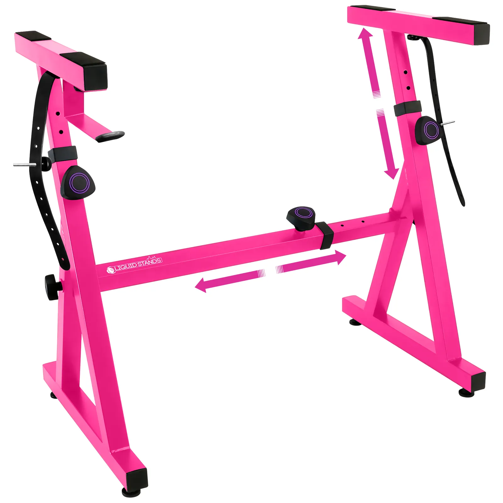 WS Adjustable Z Shape Pink Keyboard Stand