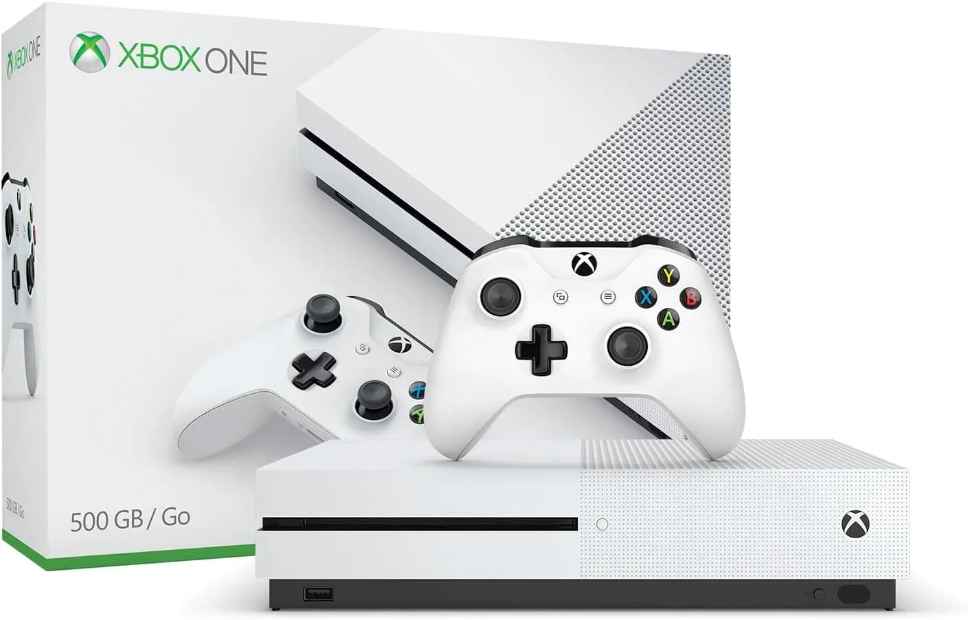 Xbox One S Console - 500GB, Disc Edition, White