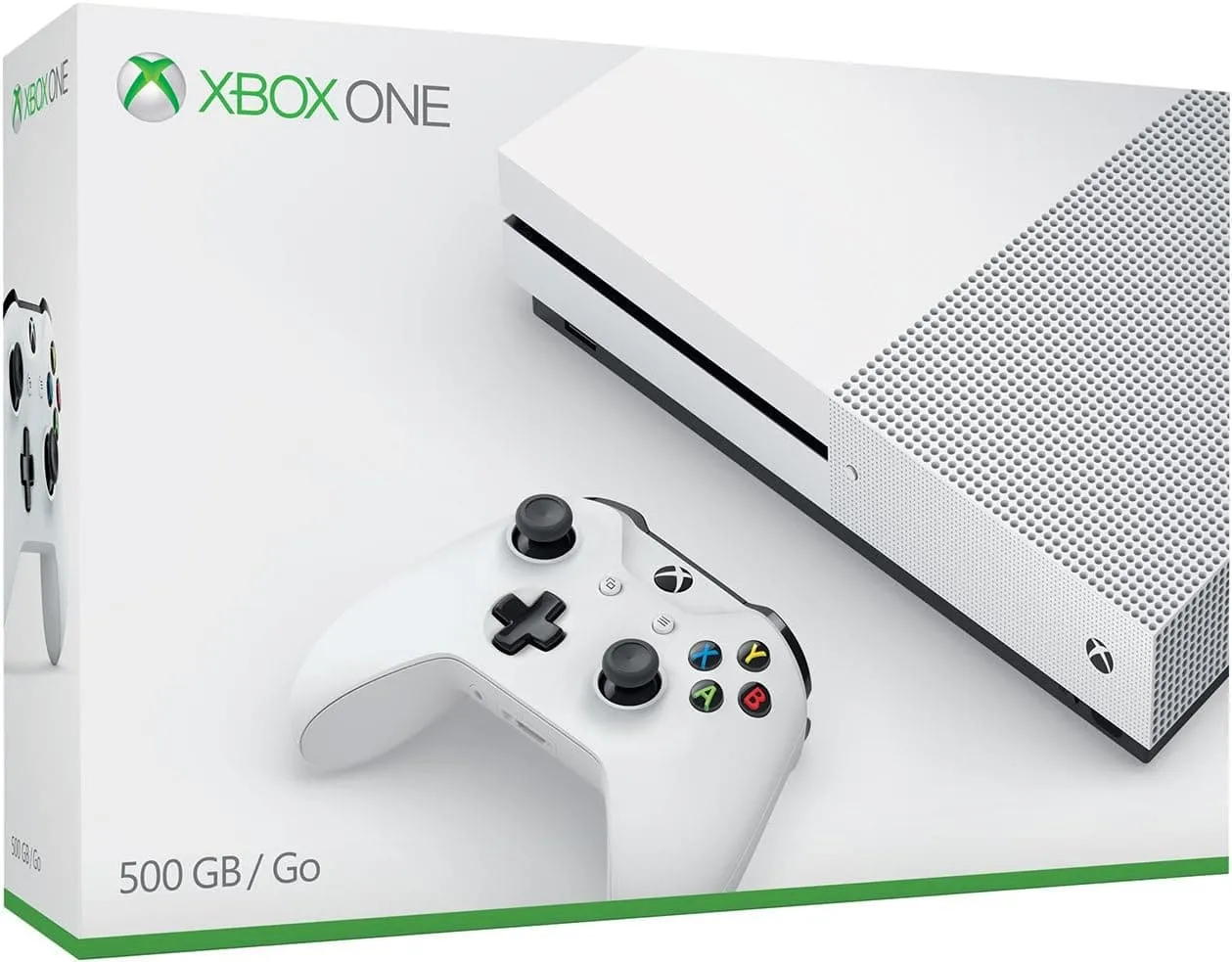 Xbox One S Console - 500GB, Disc Edition, White