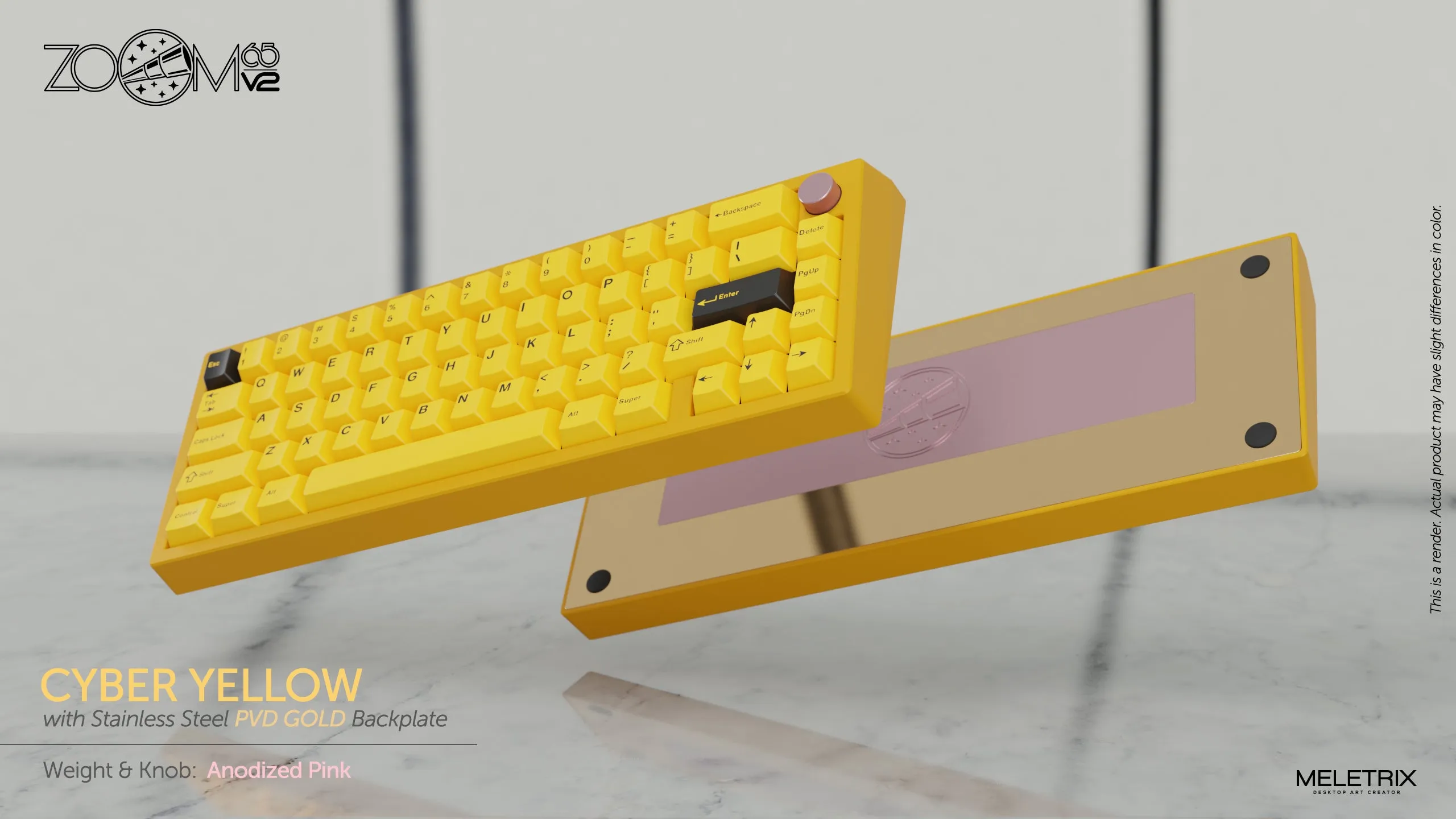 Zoom65 Essential Edition V2 - Cyber Yellow Mechanical Keyboard Kit