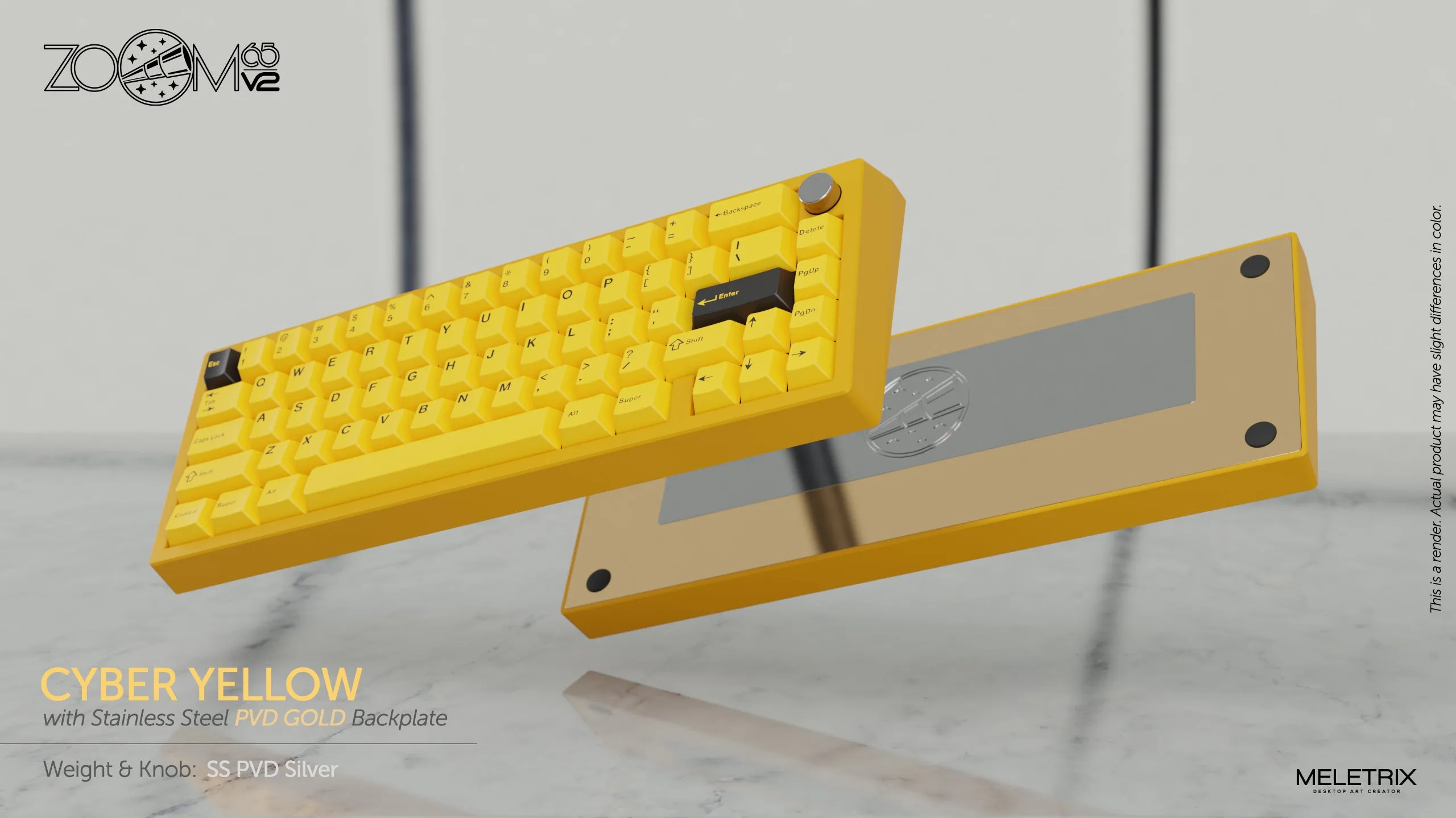 Zoom65 Essential Edition V2 - Cyber Yellow Mechanical Keyboard Kit